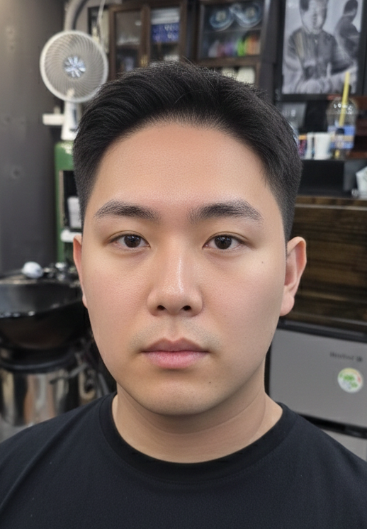 아이비리그 컷 정면