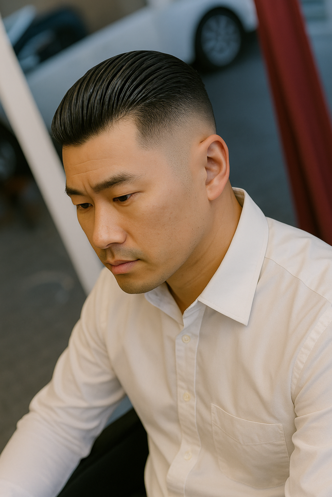 슬릭백 페이드컷