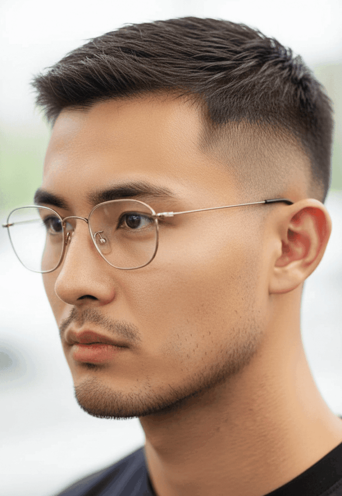 상고머리 스타일라인